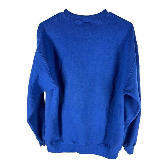 Vintage Burroughs Russell Blue And Gold Variety Style Pull Over Sweatshirt Sz XL - Picture 2 of 3
